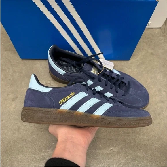 adidas Handball Spezial Collegiate Navy / Clear Sky - Picture 12 of 14
